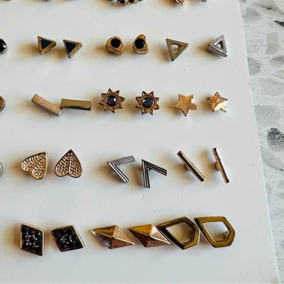 G by Gennaro Women's Gold/Silver Earrings Set NEW - Picture 2 of 6